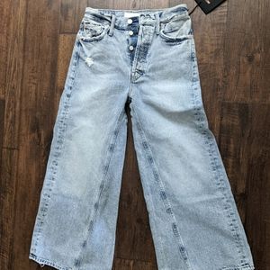 NWT Mother Superior Denim Wide Leg Enchanter 26